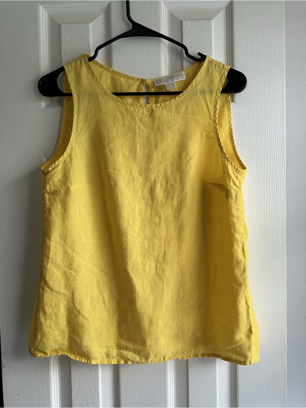 Michael Kors Bright Yellow Linen Tank Top - Picture 5 of 9